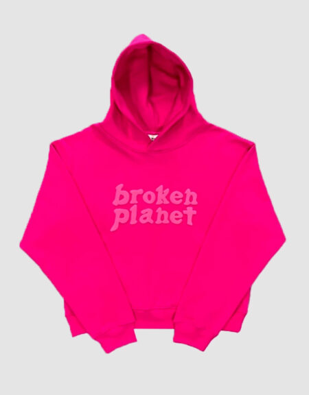 broken planet market fuchsia pink hoodie
