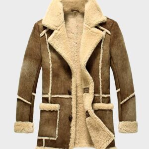 designer shearling sheepskin fur coat
