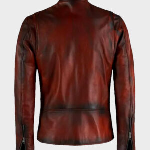 mens vintage brown distressed retro jacket