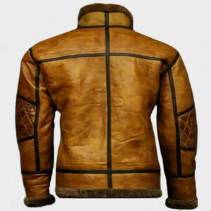 raf b10 aviator flying shearling bomber leather jacket