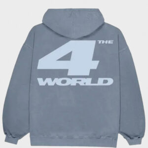 4the world pullover grey hoodie