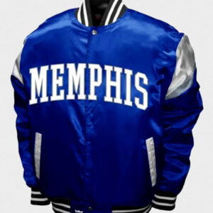 Memphis Tigers Power Blue Satin Jacket