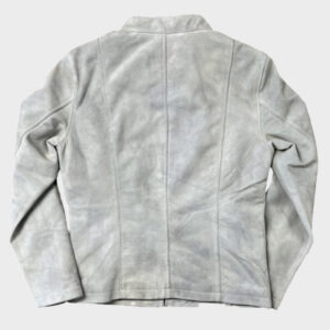 womens gran turismo off white racing leather jacket