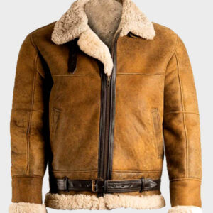 aviator brown b3 shearling jacket