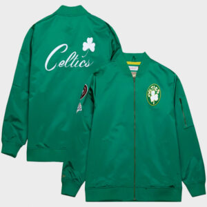 boston celtics mitchell ness full zip