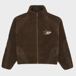 broken planet polar brown fleece jacket