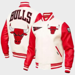 chicago bulls classic varsity full zip jacket