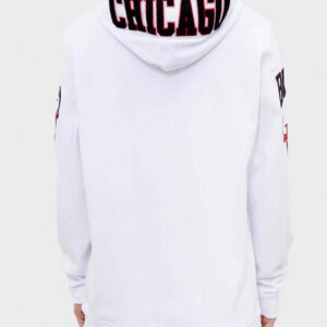 chicago bulls white hoodie