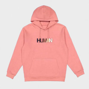 human pink hoodie
