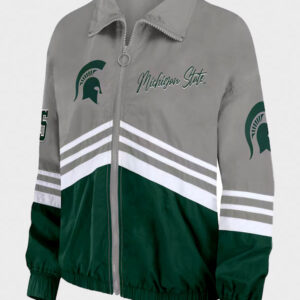 michigan state spartans throwback windbreaker jacket