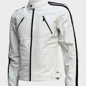 off white leather jacket