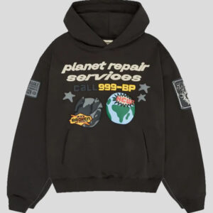 planet repair services black hoodie