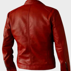 red biker leather jacket for mens
