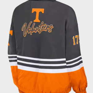 tennessee volunteers gray orange windbreaker full zip jacket