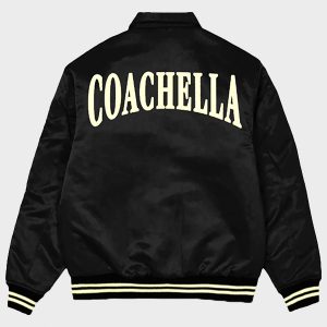 2024 coachella black varsity bomber jacket