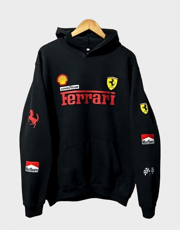 ferrari racing black hoodie