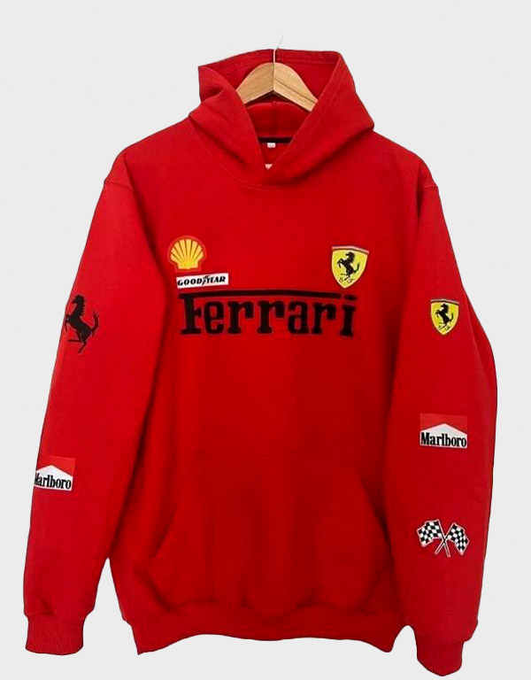 ferrari racing red hoodie