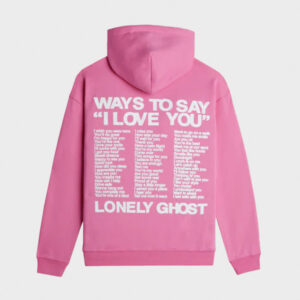 i love you say it back pullover pink hoodie