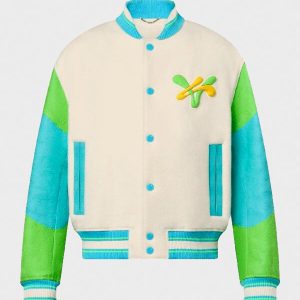 rainbow playground varsity jacket