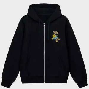 stussy dollie black hoodie