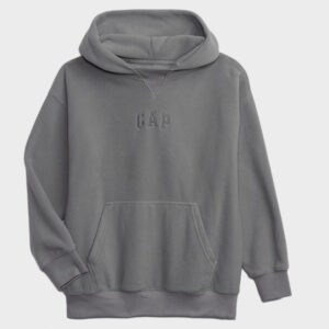 vintage soft gap grey logo hoodie