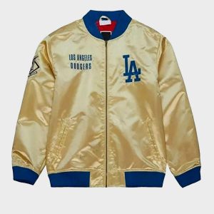 los angeles dodgers og 2.0 gold satin jacket