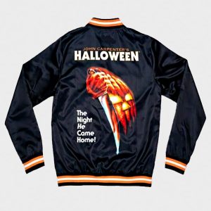 The Nightt He Came Home 1978 John Carpenters Halloween Black Bomber Jacket