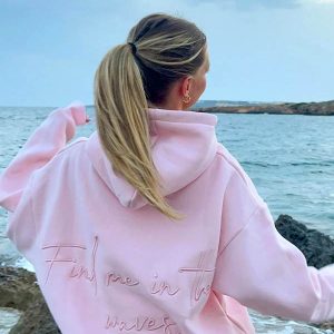 Amare Find Me In The Waves Oversized Hoodie Pink