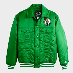 Boston Celtics Green Satin Jacket