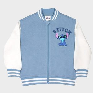 Disney Lilo And Stitch Blue Bomber Jacket