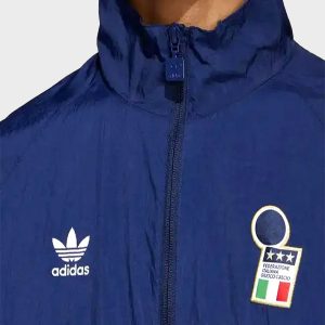 Italy Stripes Blue Track Jacket