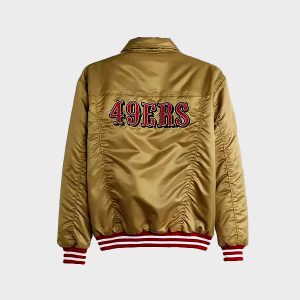 Levis Starter San Francisco 49ers Gold Satin Jacket