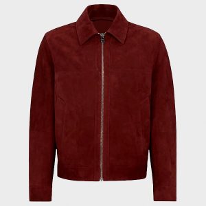 Marcello Eugenio Franceschini Red Leather Jacket