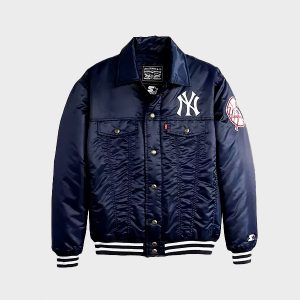 New York Yankees Blue Satin Jacket