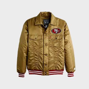 San Francisco 49ers Gold Satin Jacket