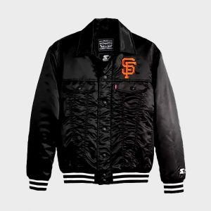 San Francisco Giants Black Satin Jacket