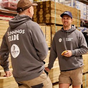 Bunnings Trade Hoodie Grey