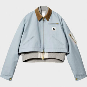 Sacai X Carhartt Cropped Jacket Light Blue