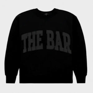 The Bar Varsity Sweatshirt In Black