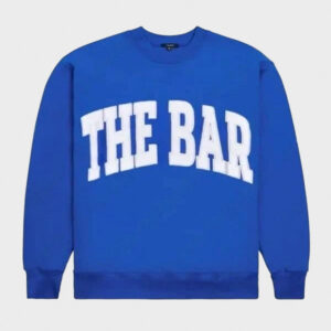 The Bar Varsity Sweatshirt In Blue